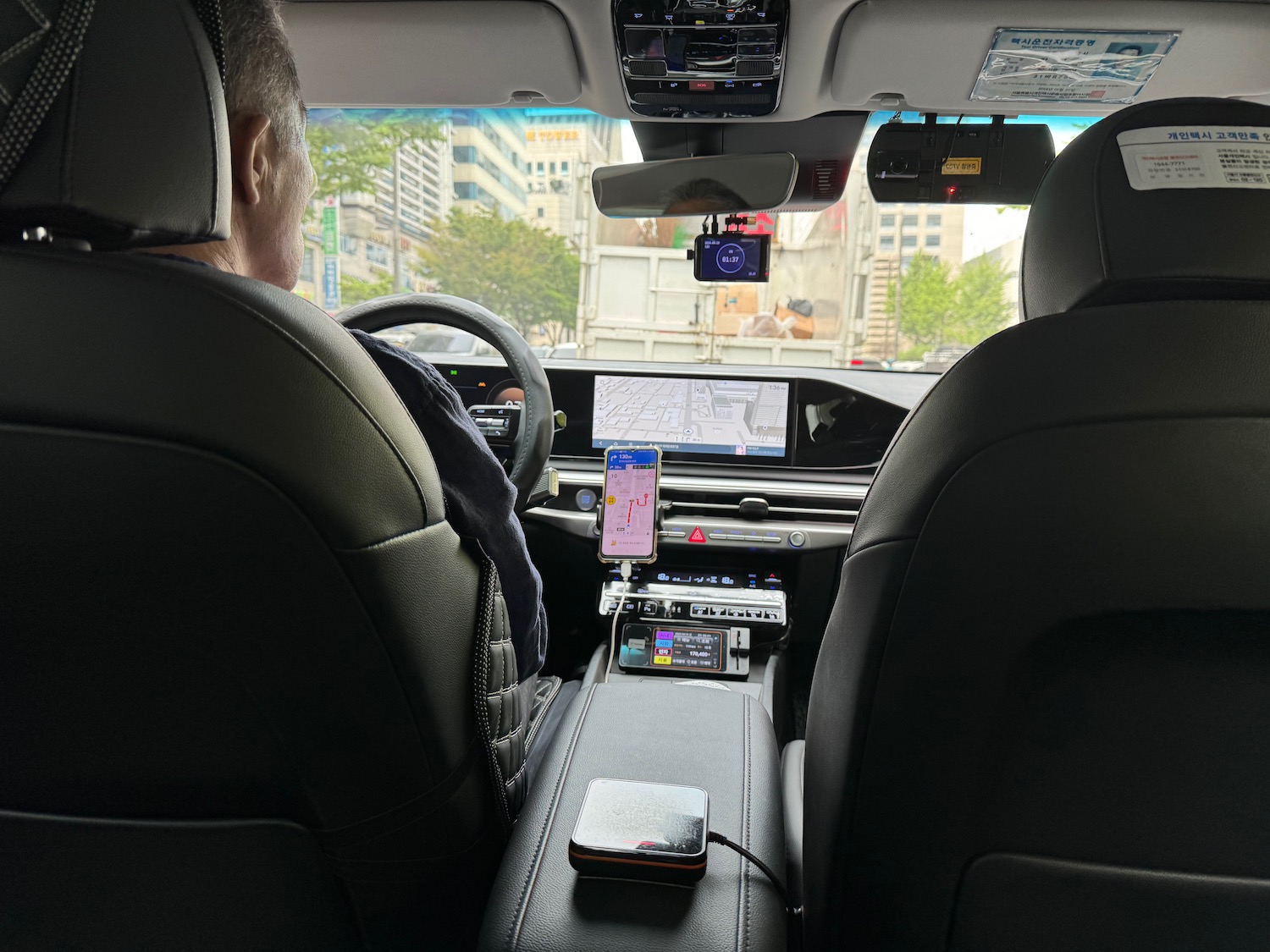 a man sitting in a car