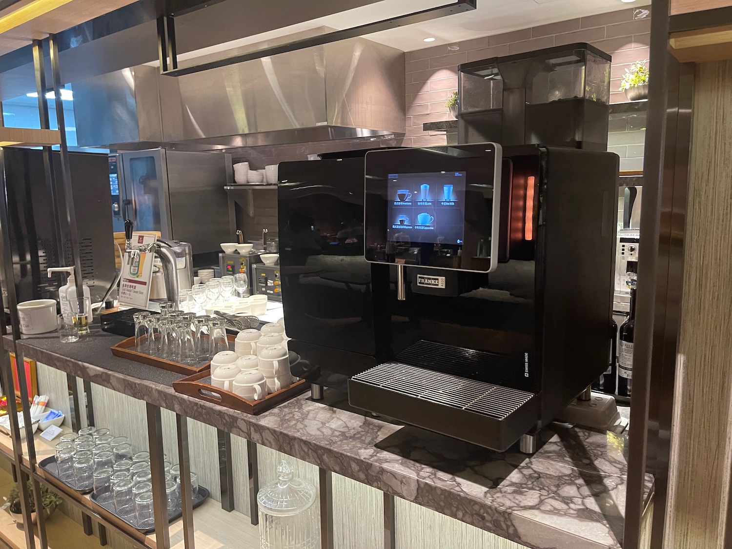 a coffee machine on a counter