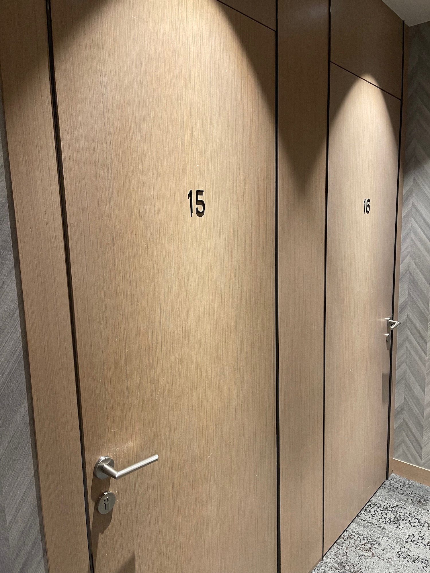 a door with numbers on it