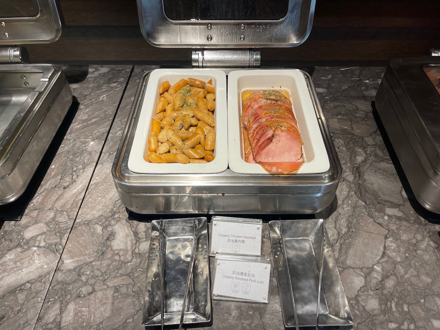 a tray of food on a counter