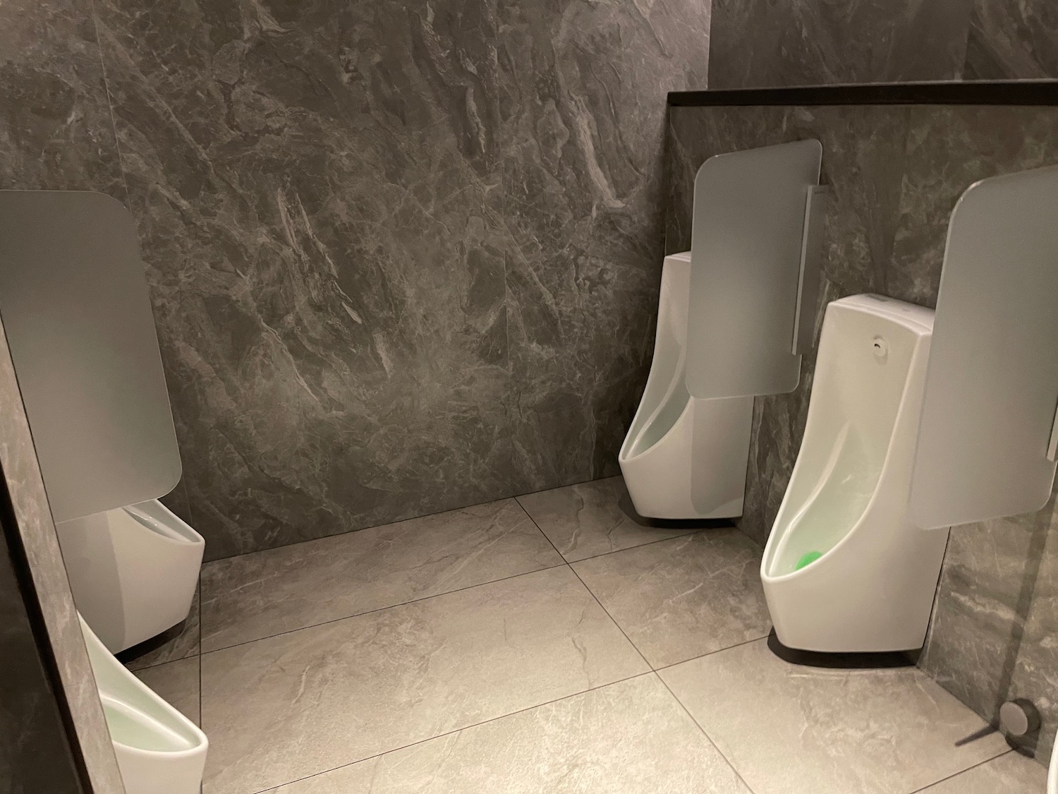 a urinals in a bathroom