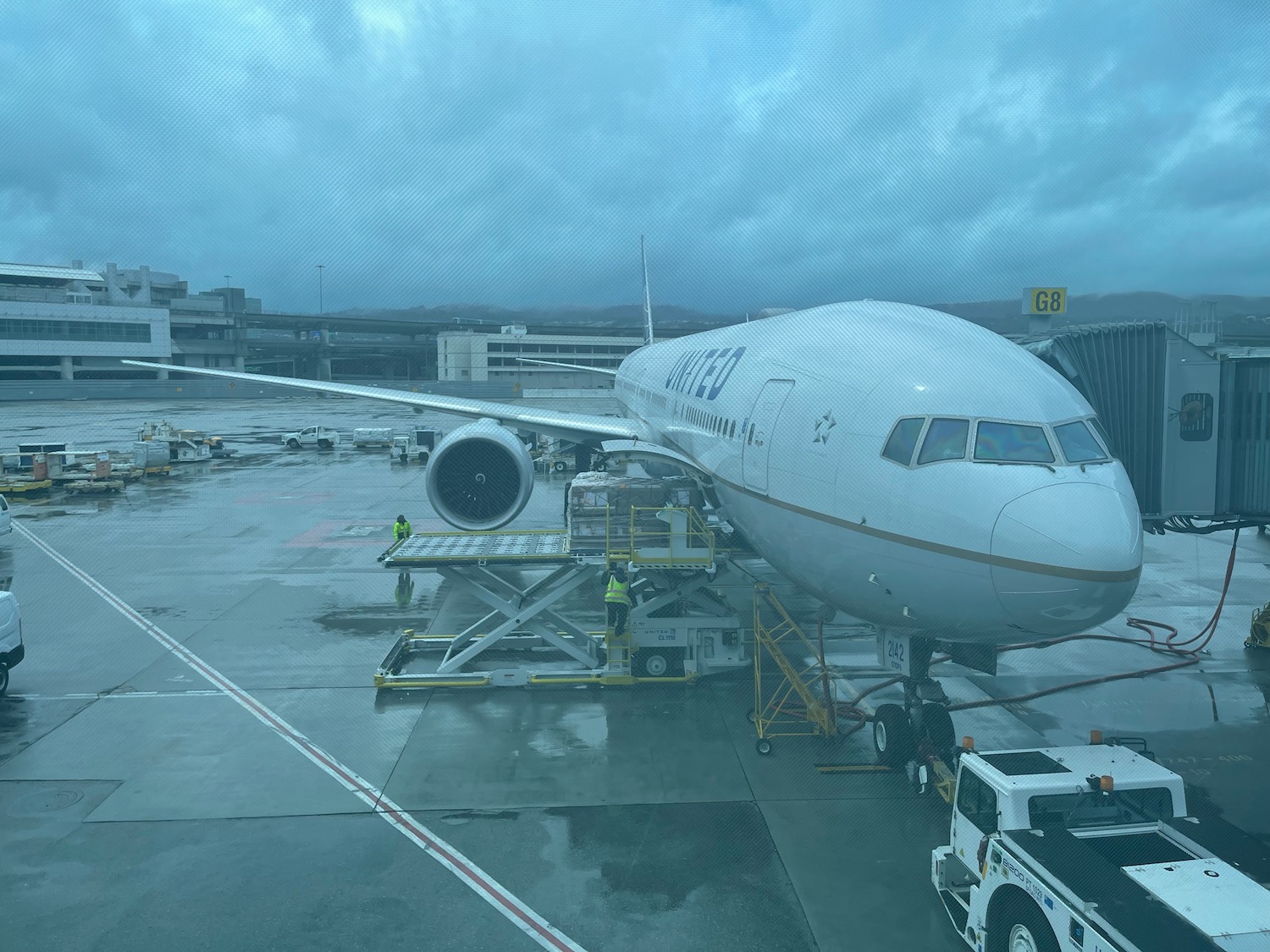 an airplane at an airport