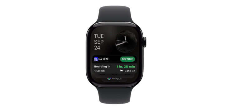 United Airlines Live Activities Apple Watch