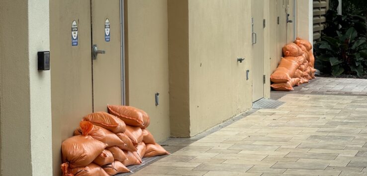 JW Marriott Marco Island sand bags at doors