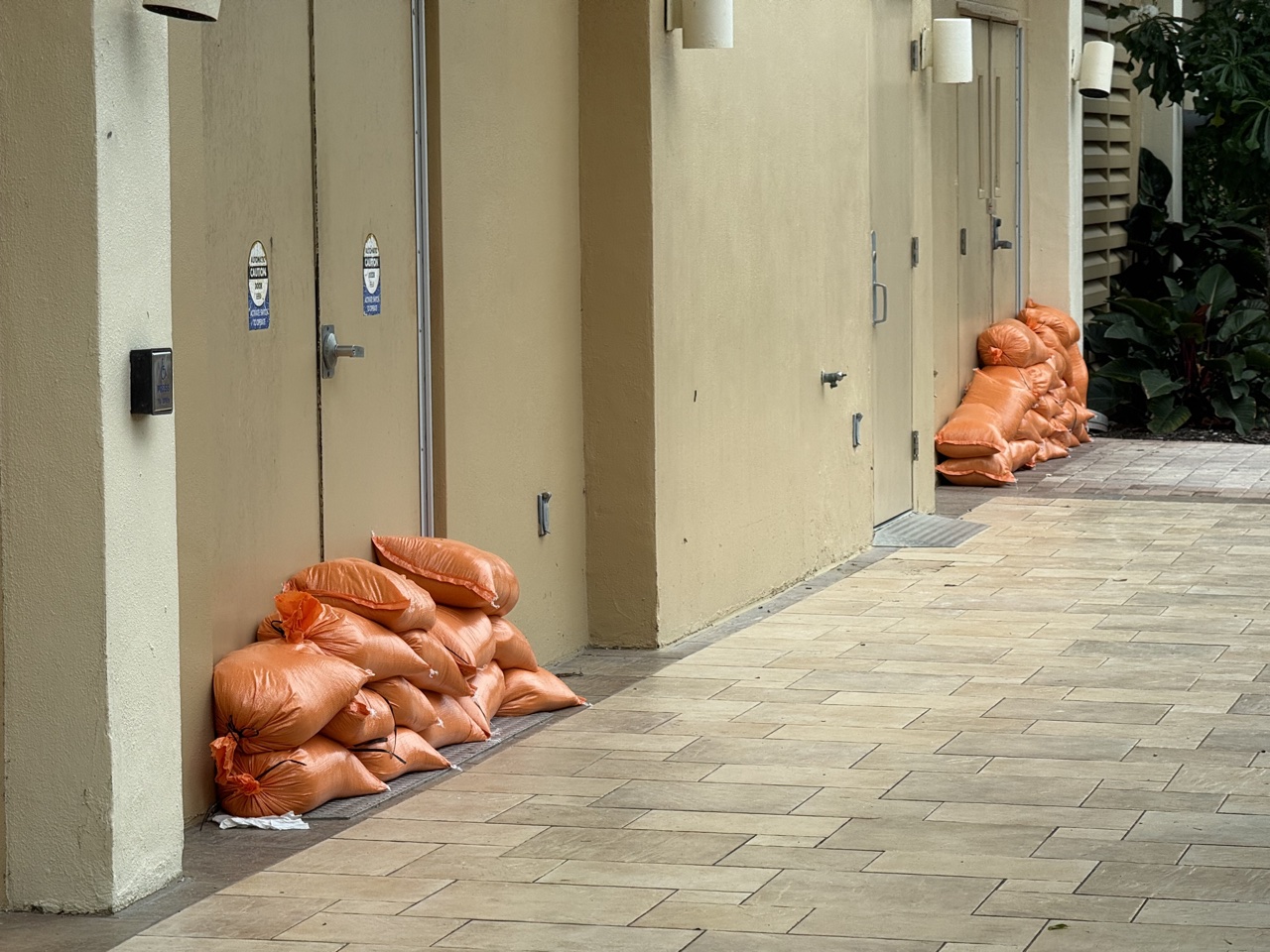 JW Marriott Marco Island sand bags at doors