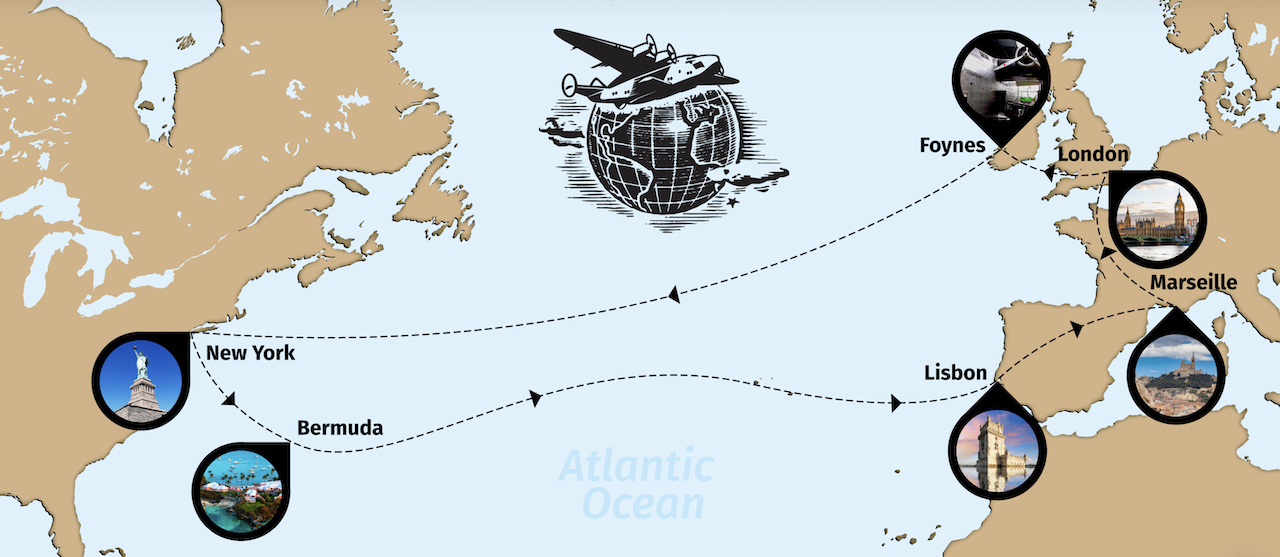 New Pan Am route