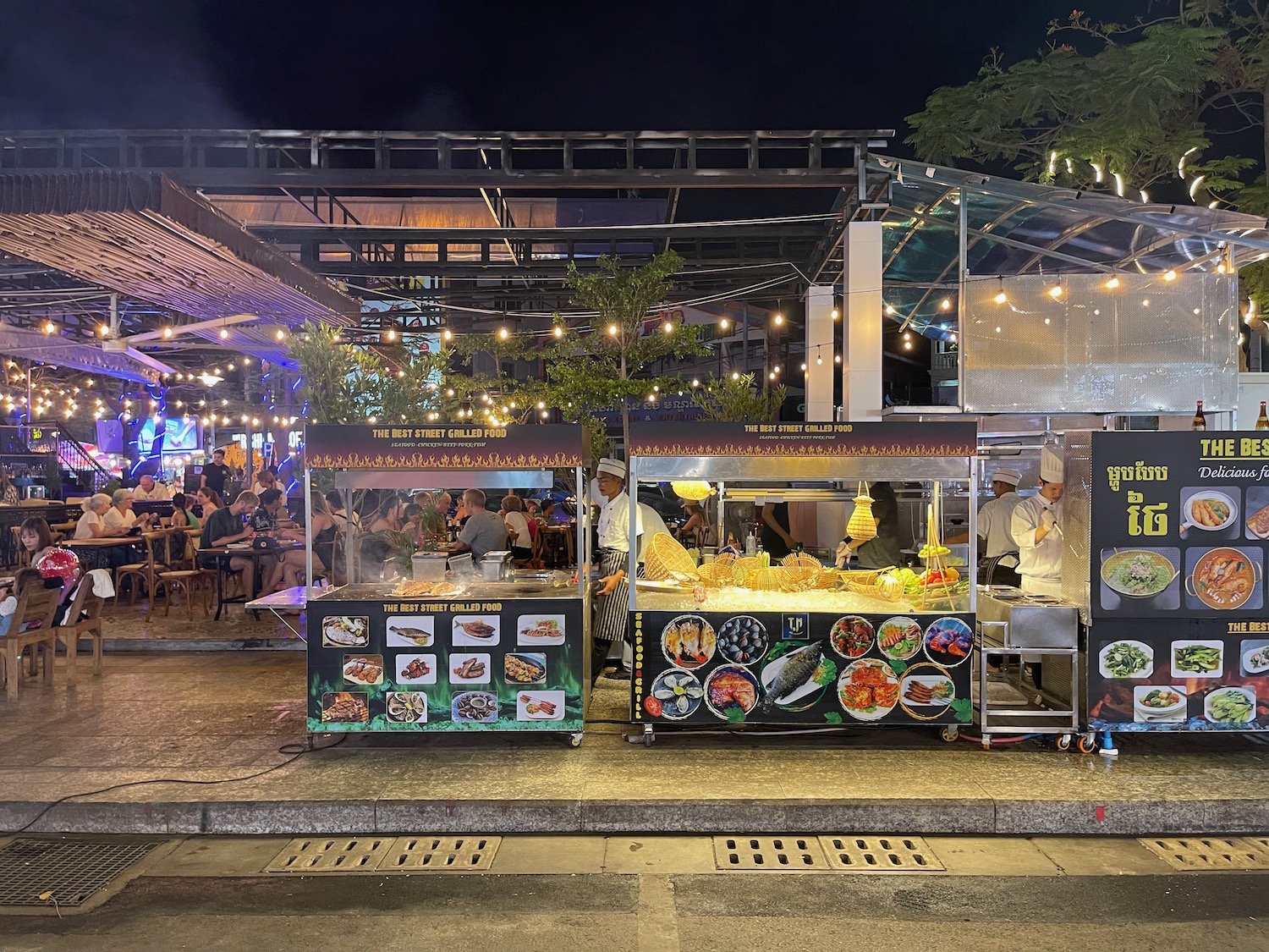 food stand outside a restaurant