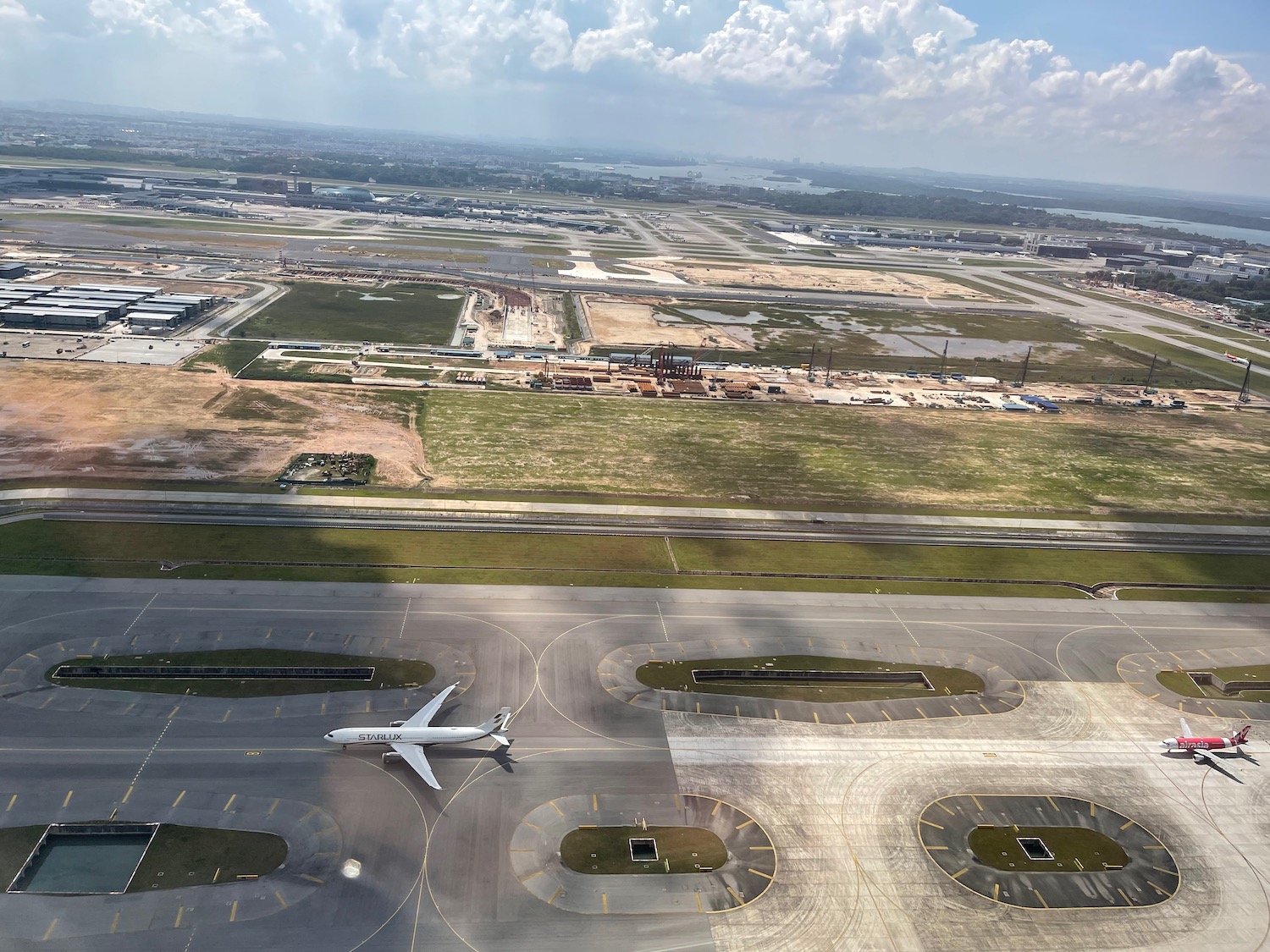 an airplane on a runway