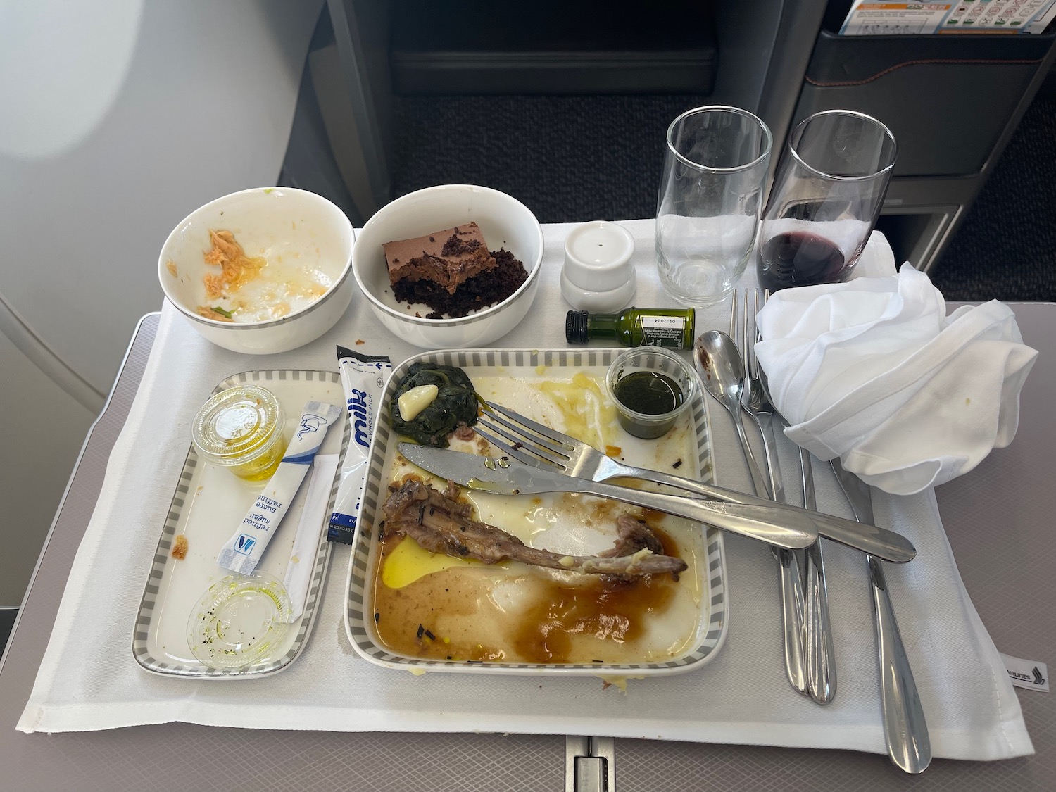 a tray of food on a table