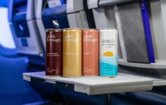 United Airlines Wine cans