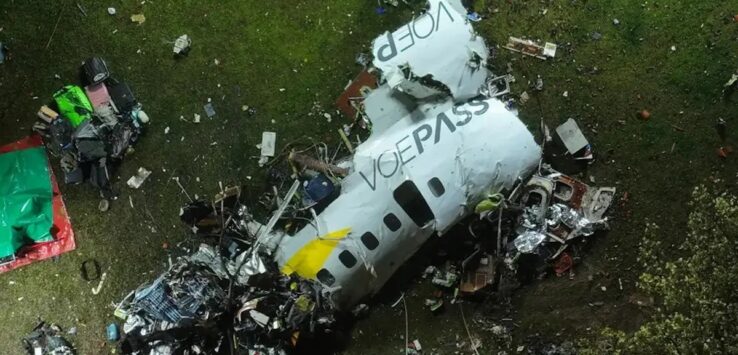 a plane that has been crashed