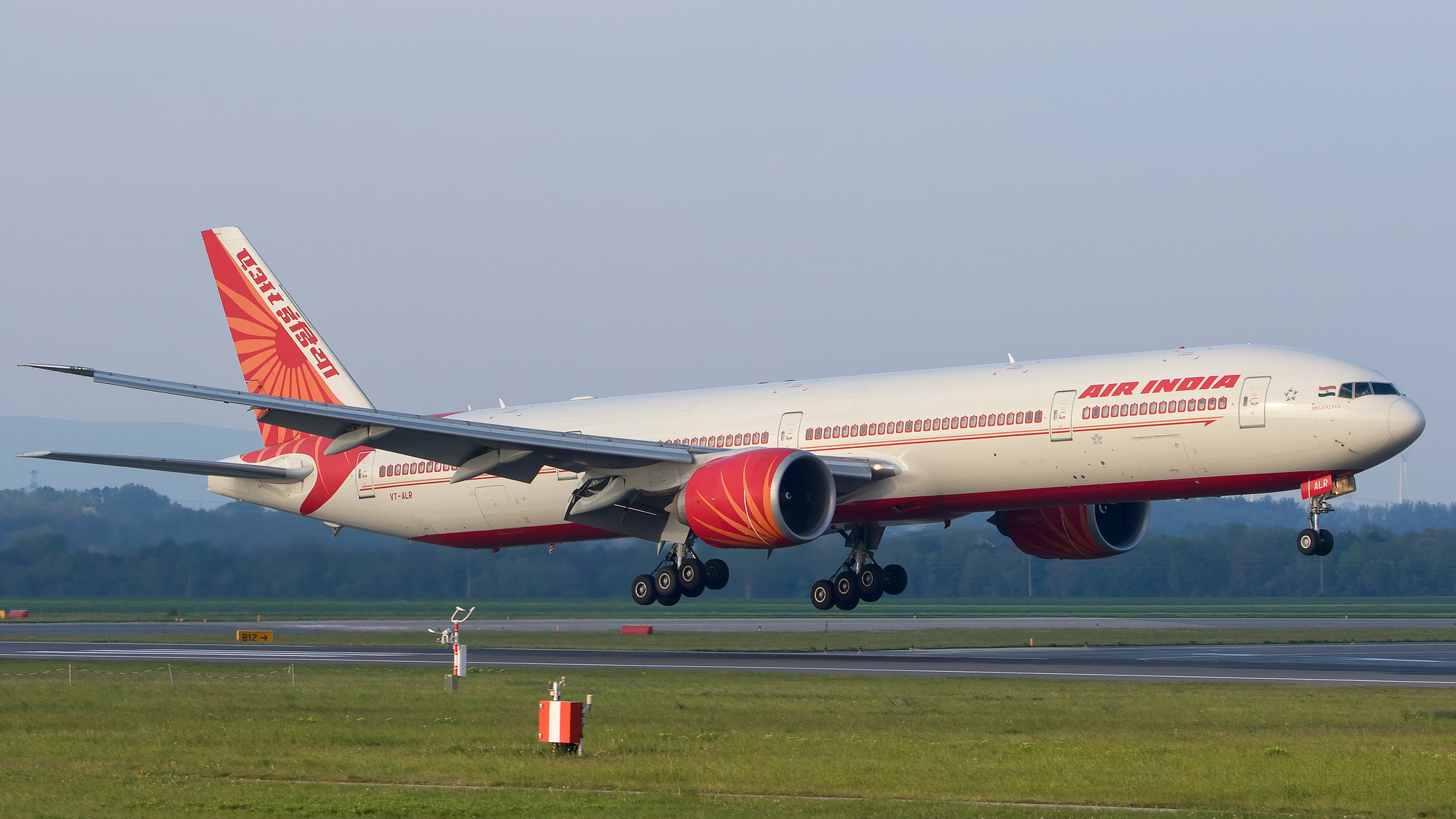 a plane taking off from a runway