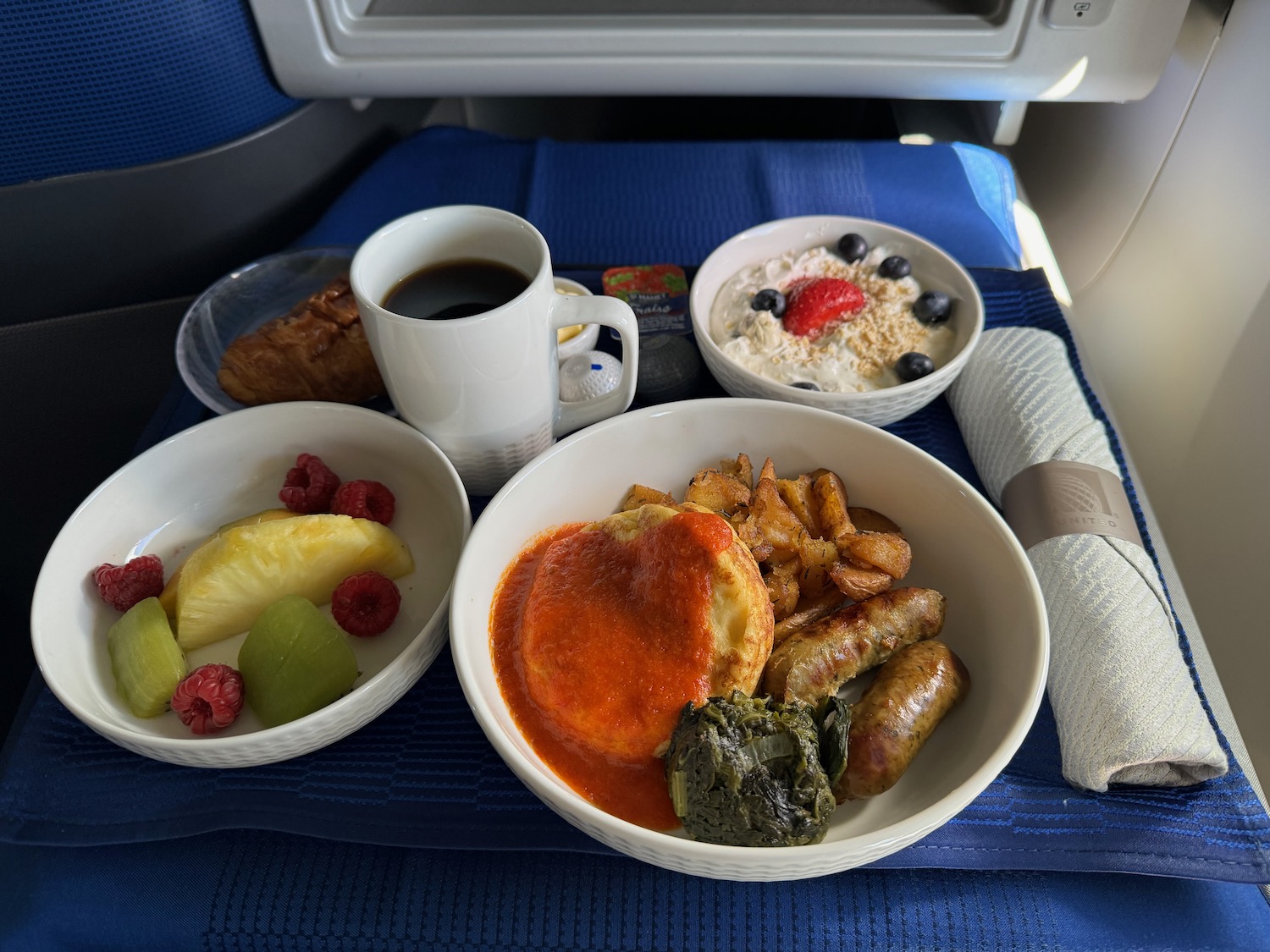 a bowl of food on a tray