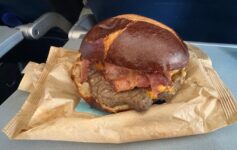 Beer Cheeseburger United Airlines