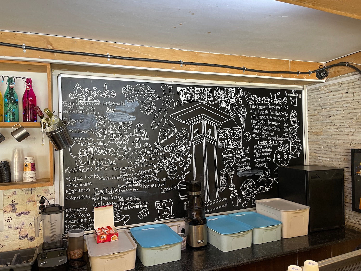 a blackboard with writing on it