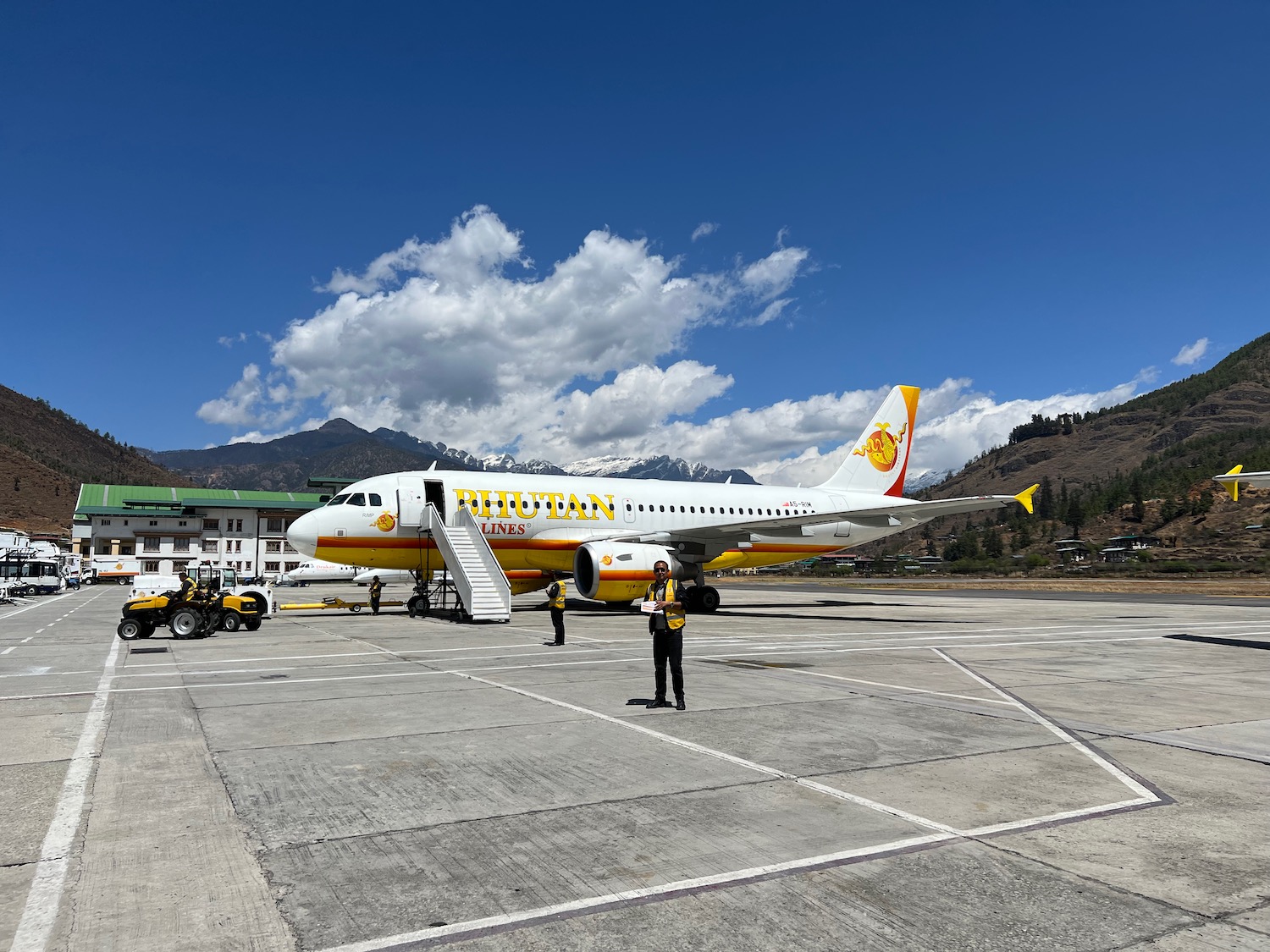 a plane on the tarmac