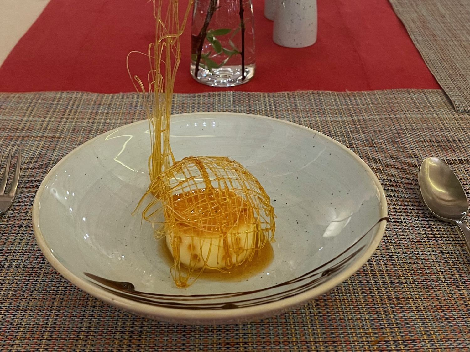 a bowl of food on a table