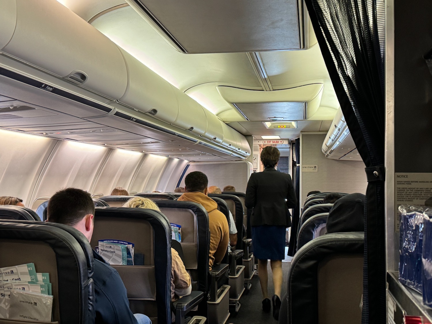 a group of people on an airplane