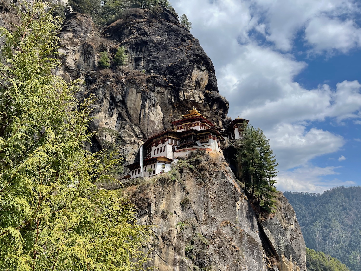 Paro Taktsang on a cliff