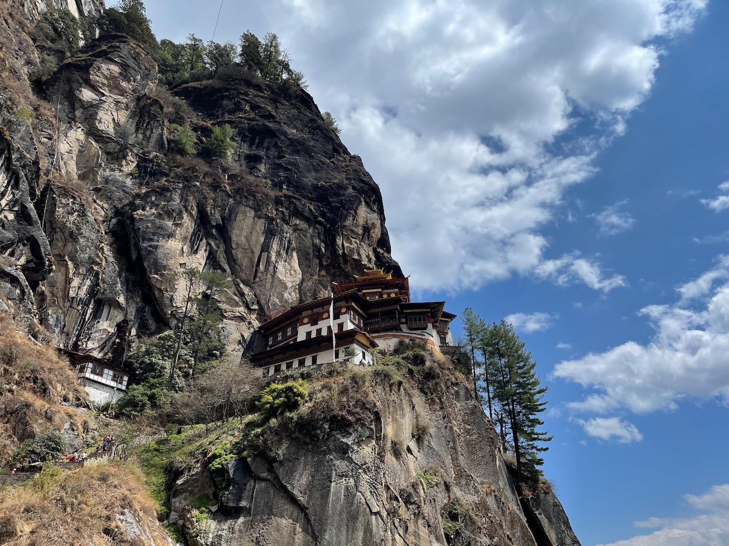 a building on a cliff