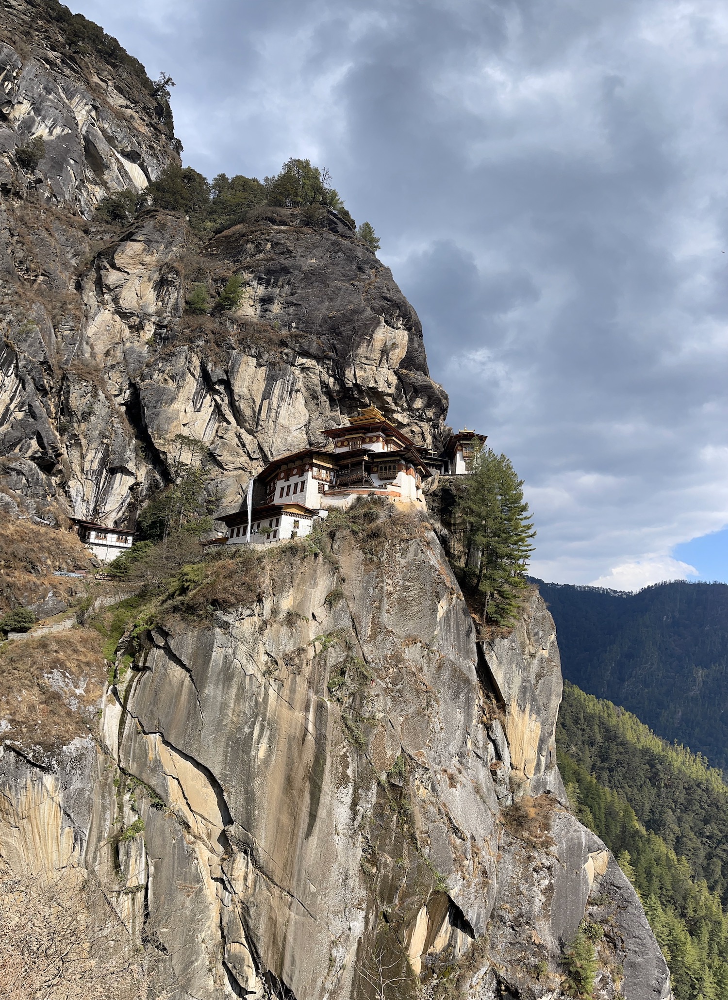 a building on a cliff