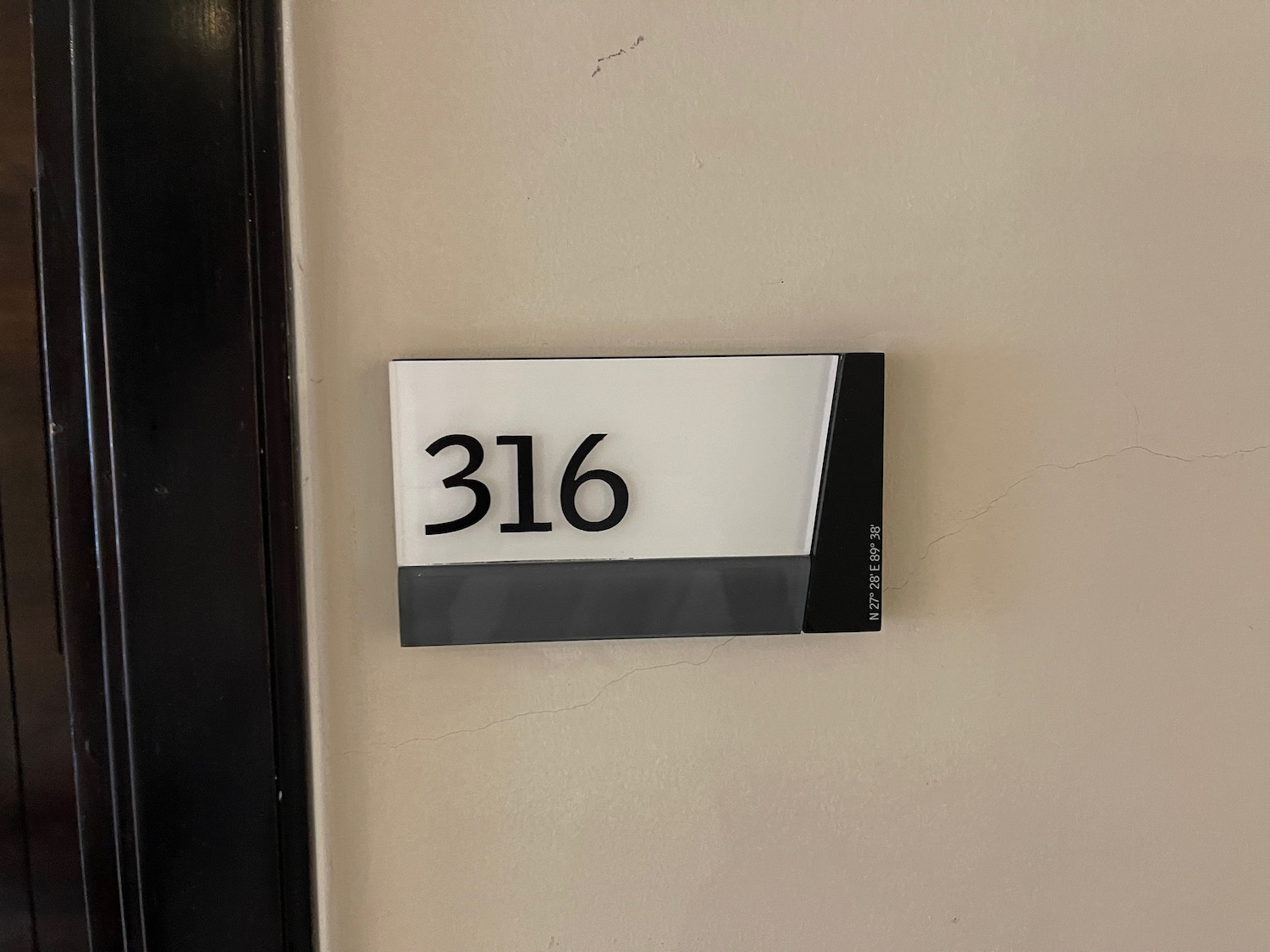 a sign with numbers on it