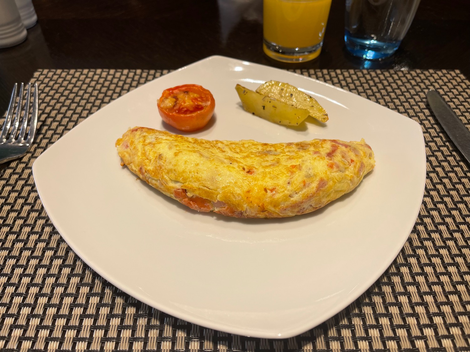 a plate of food on a table