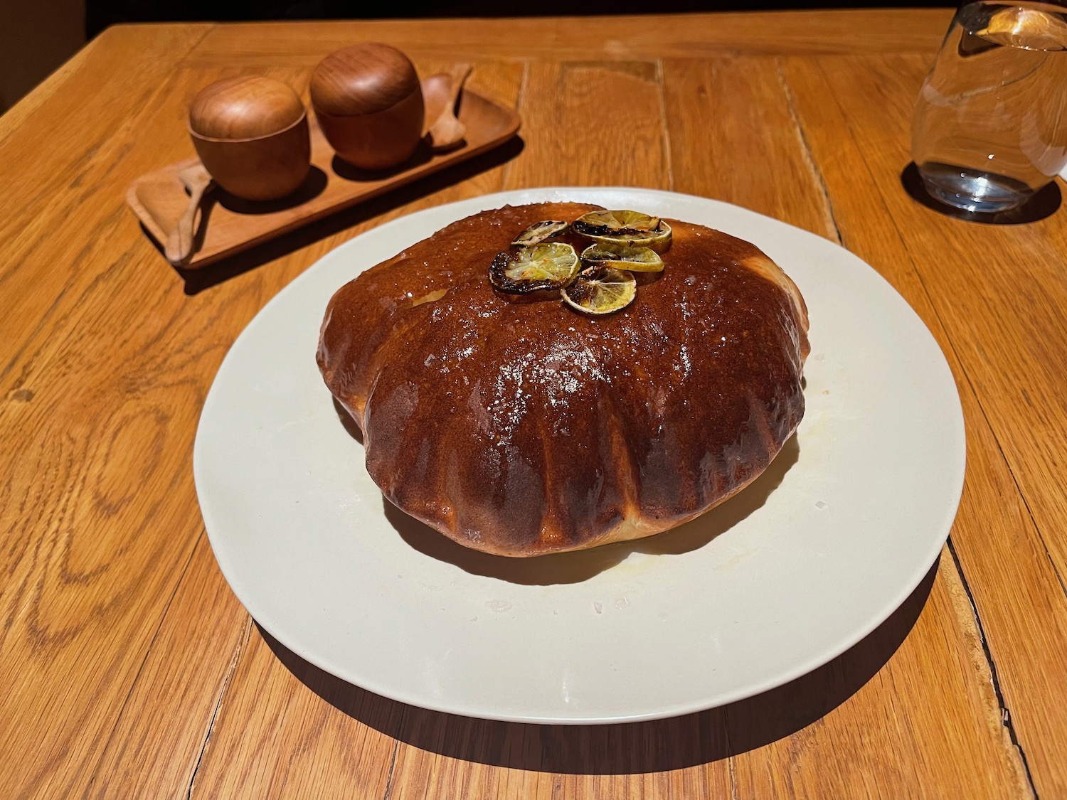 a plate of food on a table