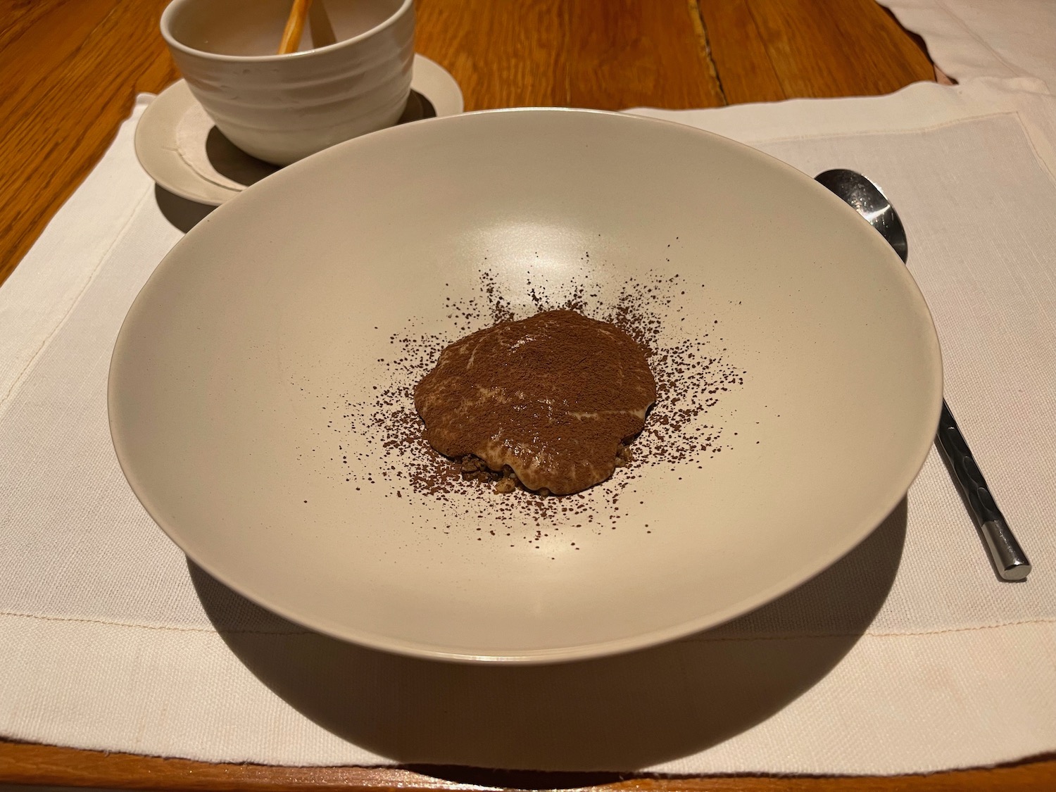 a bowl of food on a table