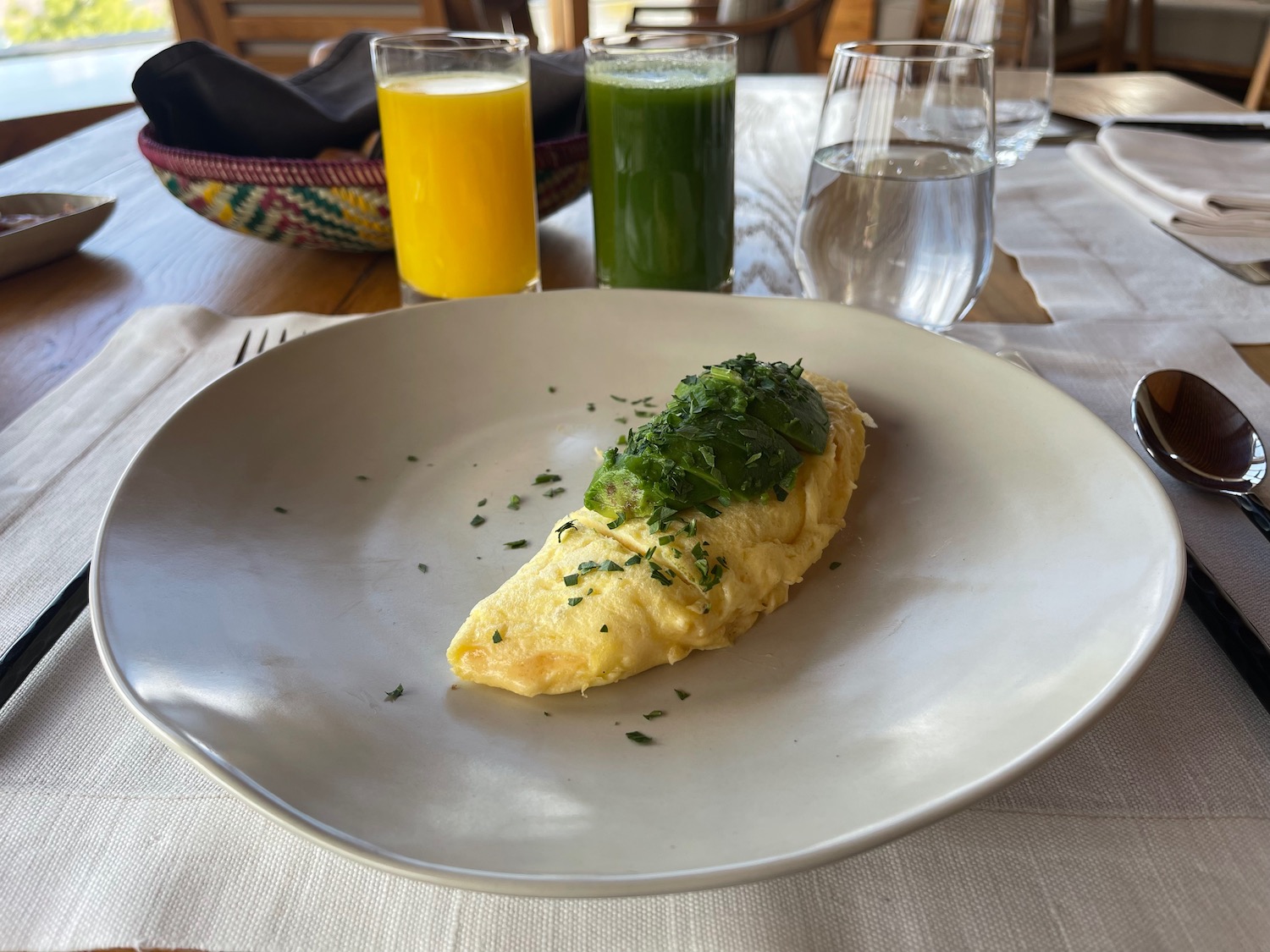 a plate of food on a table