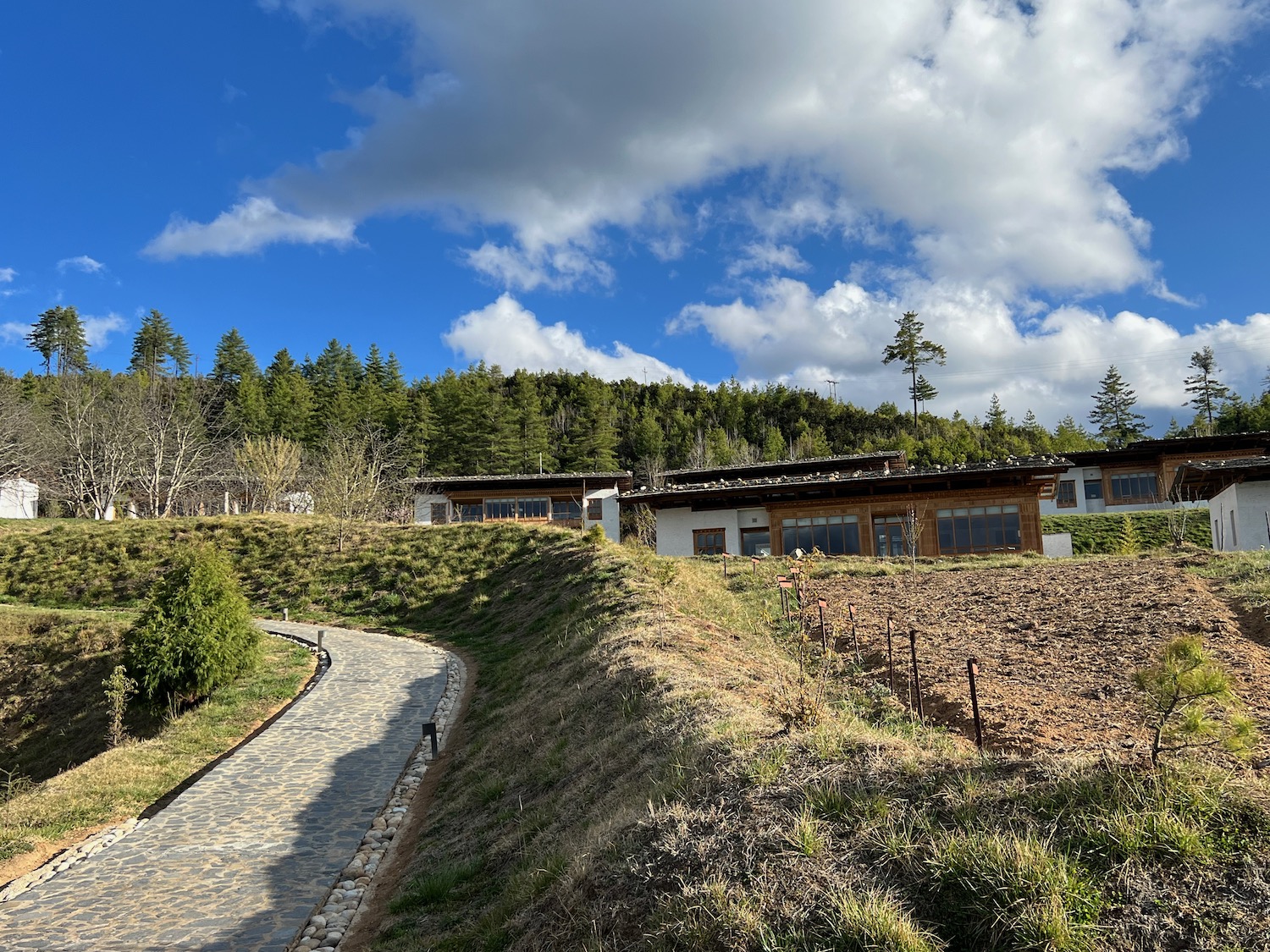 a path leading to a building