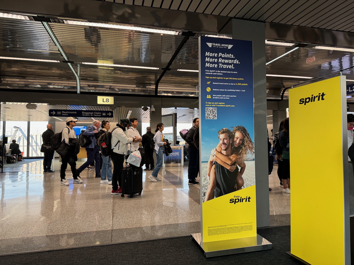 a group of people in a terminal