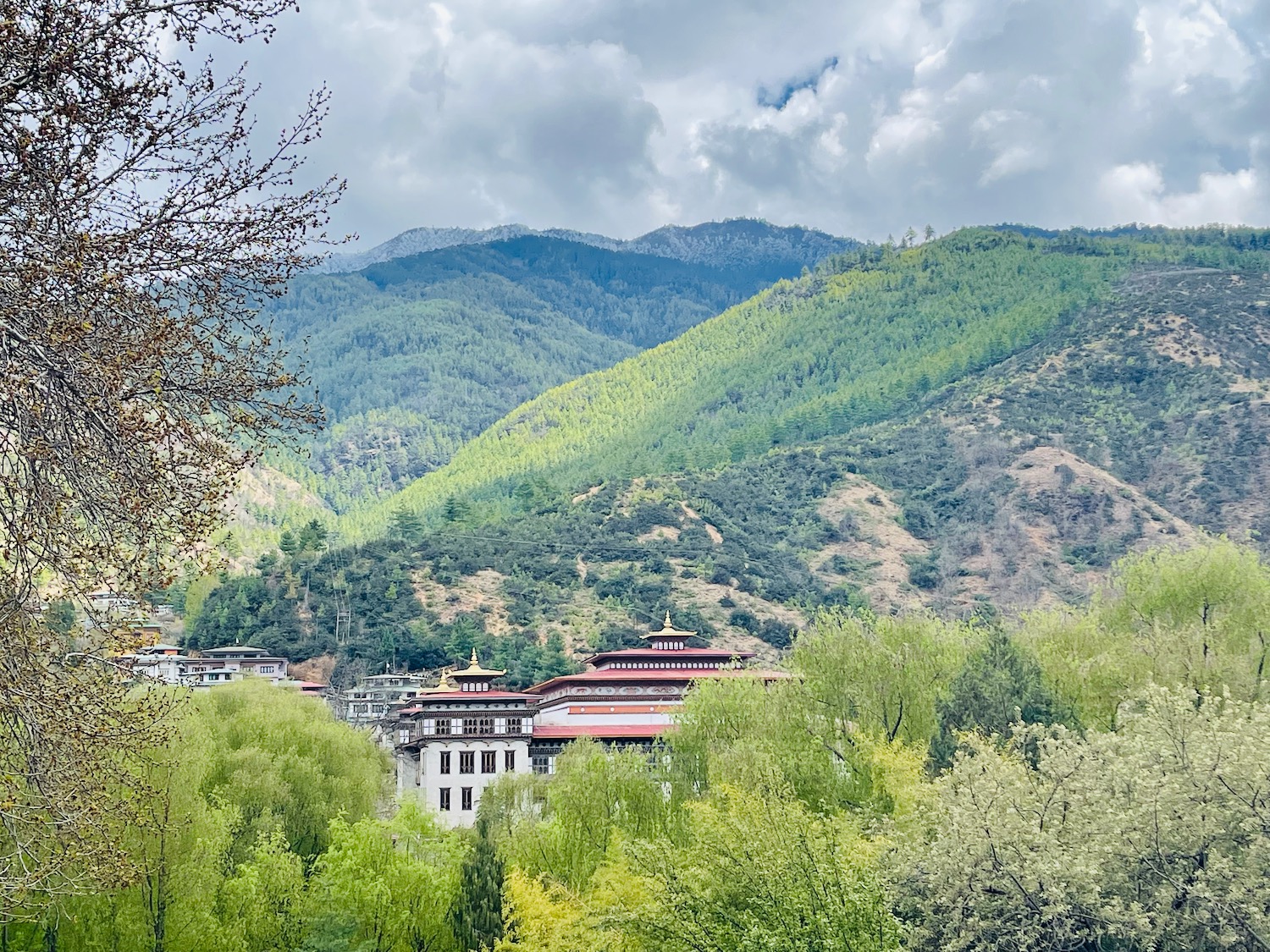 a building in the mountains