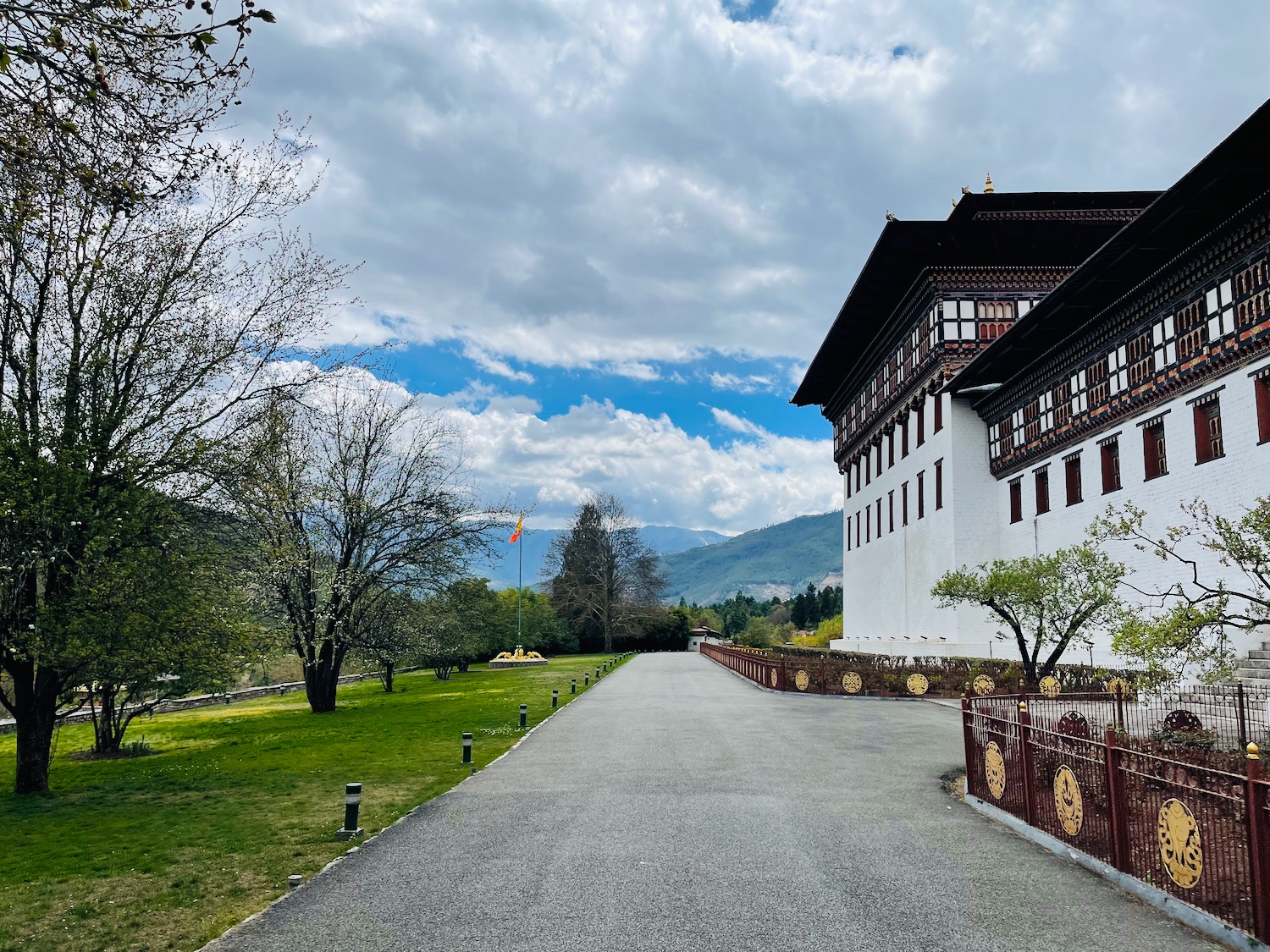 a road leading to a building