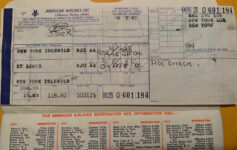 American Airlines Vintage Ticket