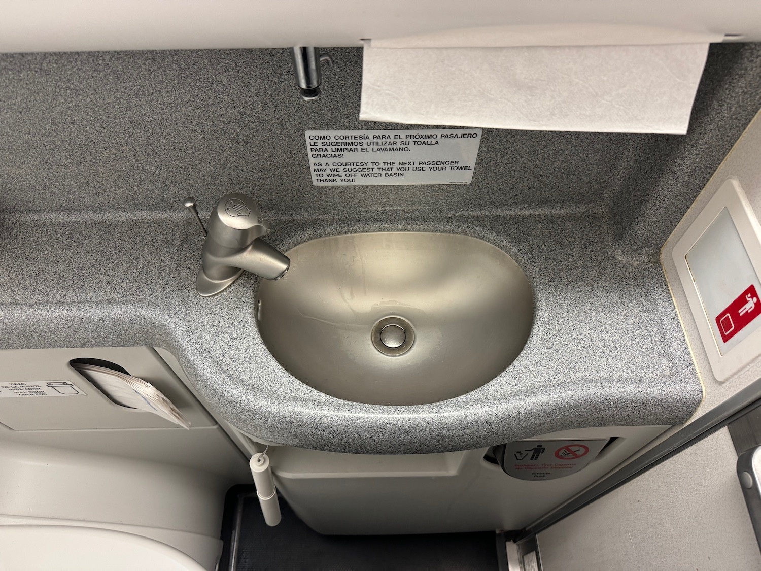 a sink in a plane