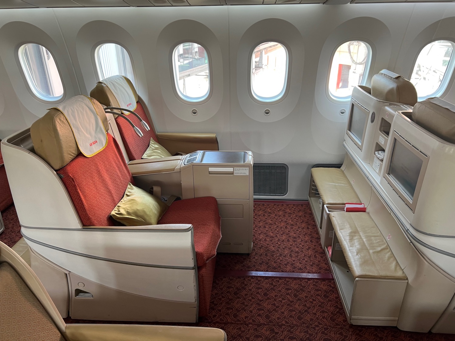a seat in a plane