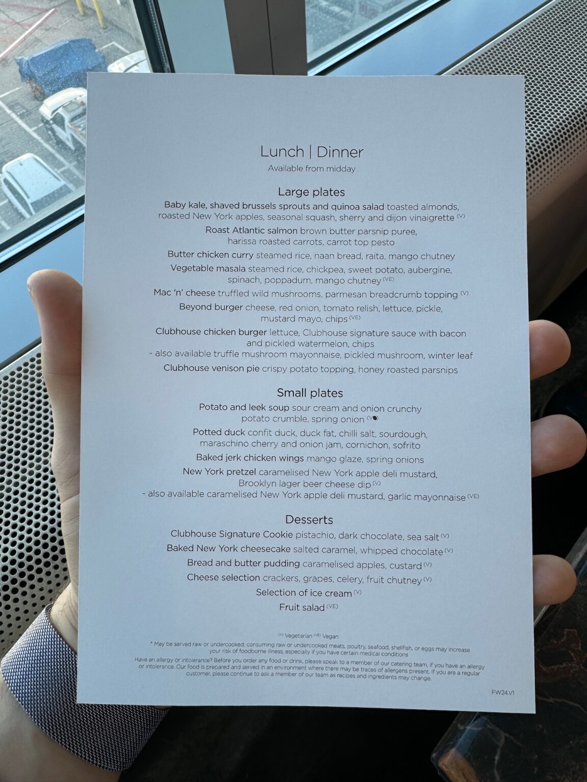 Dinner In Virgin Atlantic Clubhouse JFK - Live and Let's Fly