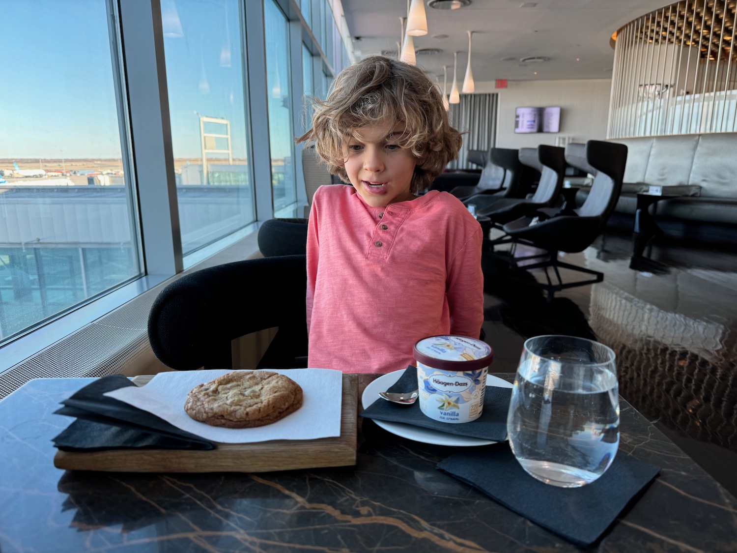 a child eating a cookie