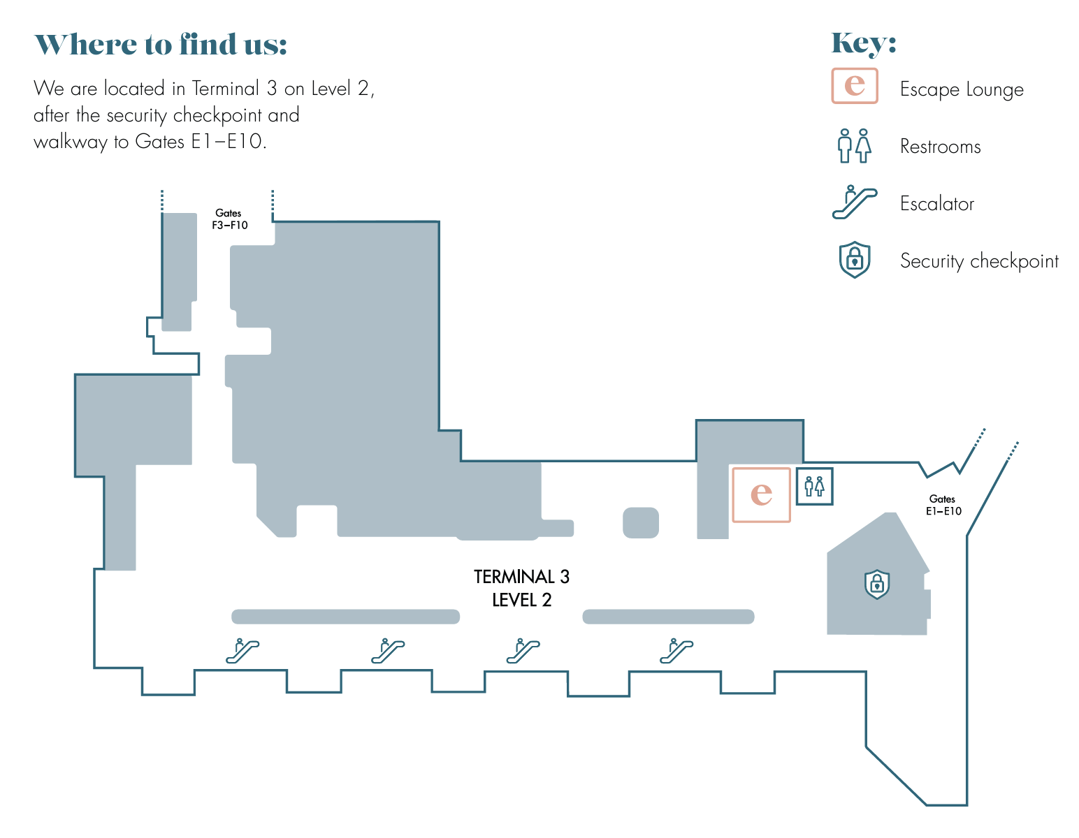 Escape Lounge Fort Lauderdale Map