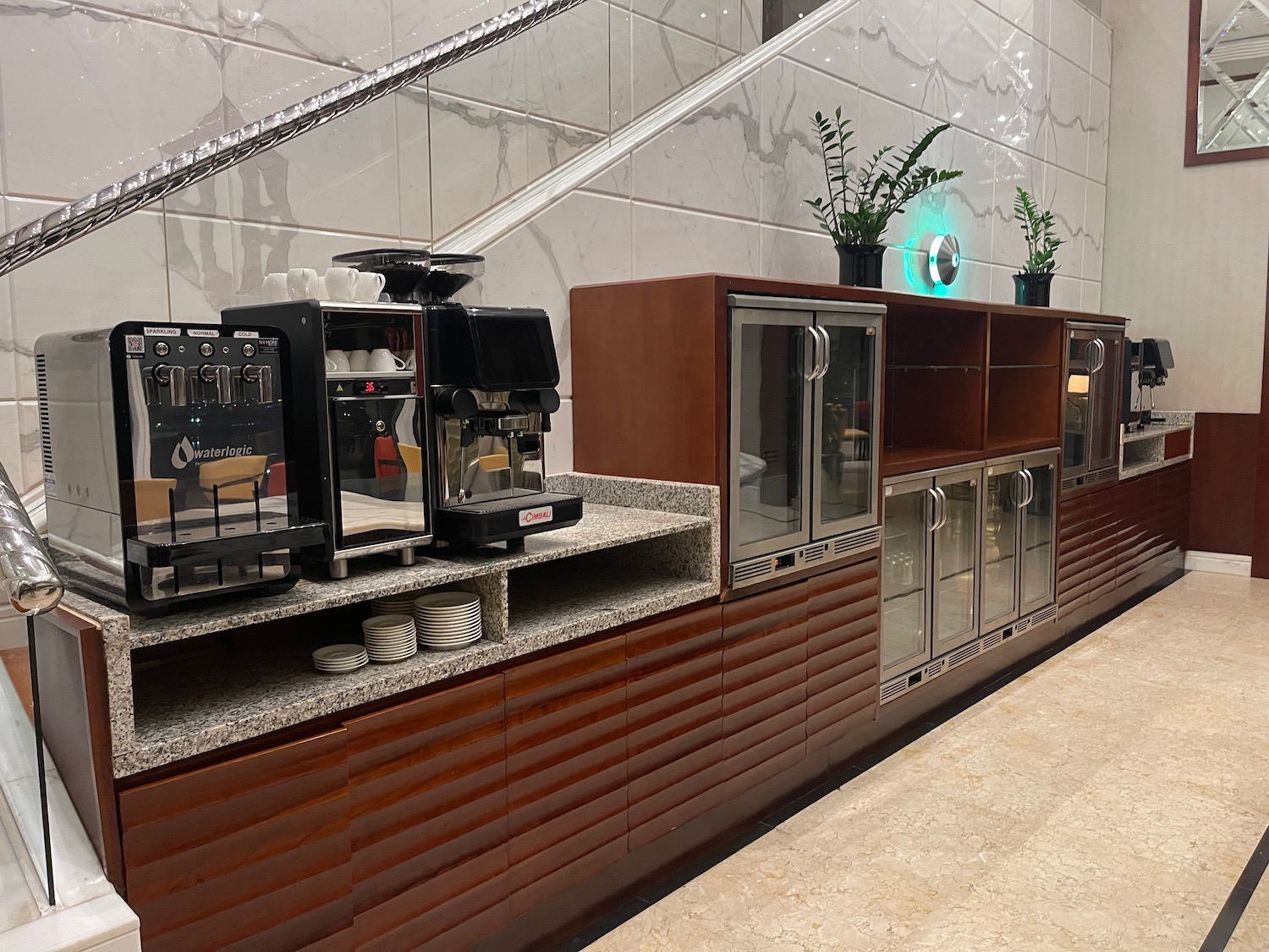 a coffee machine on a counter