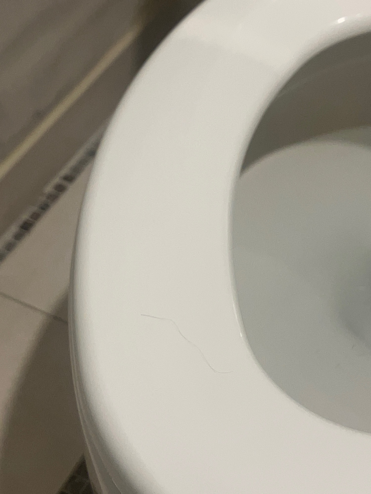 a close up of a toilet