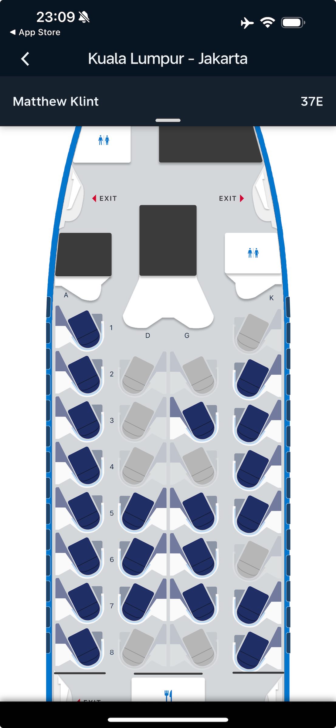 a diagram of an airplane seat