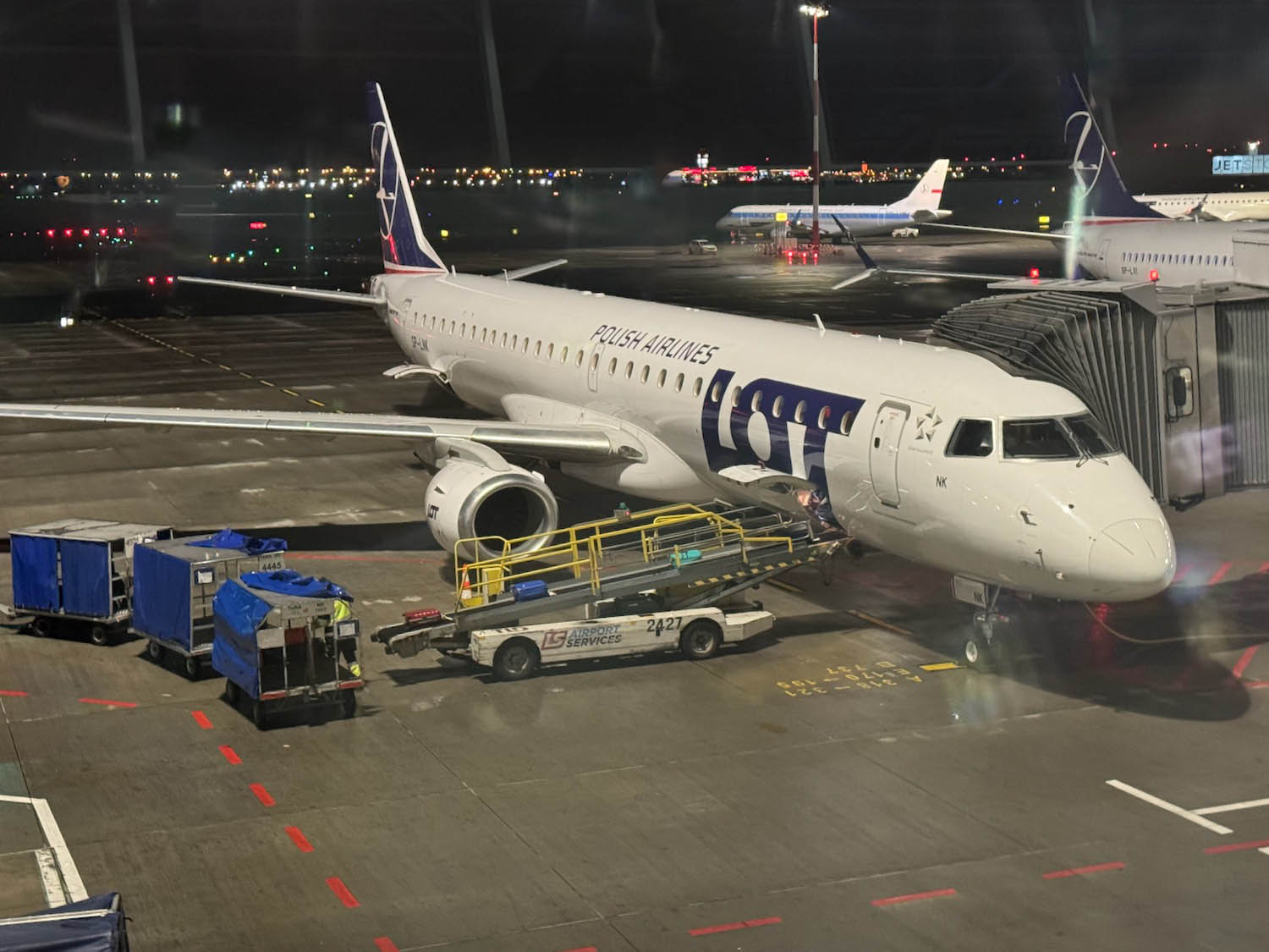 a plane at an airport