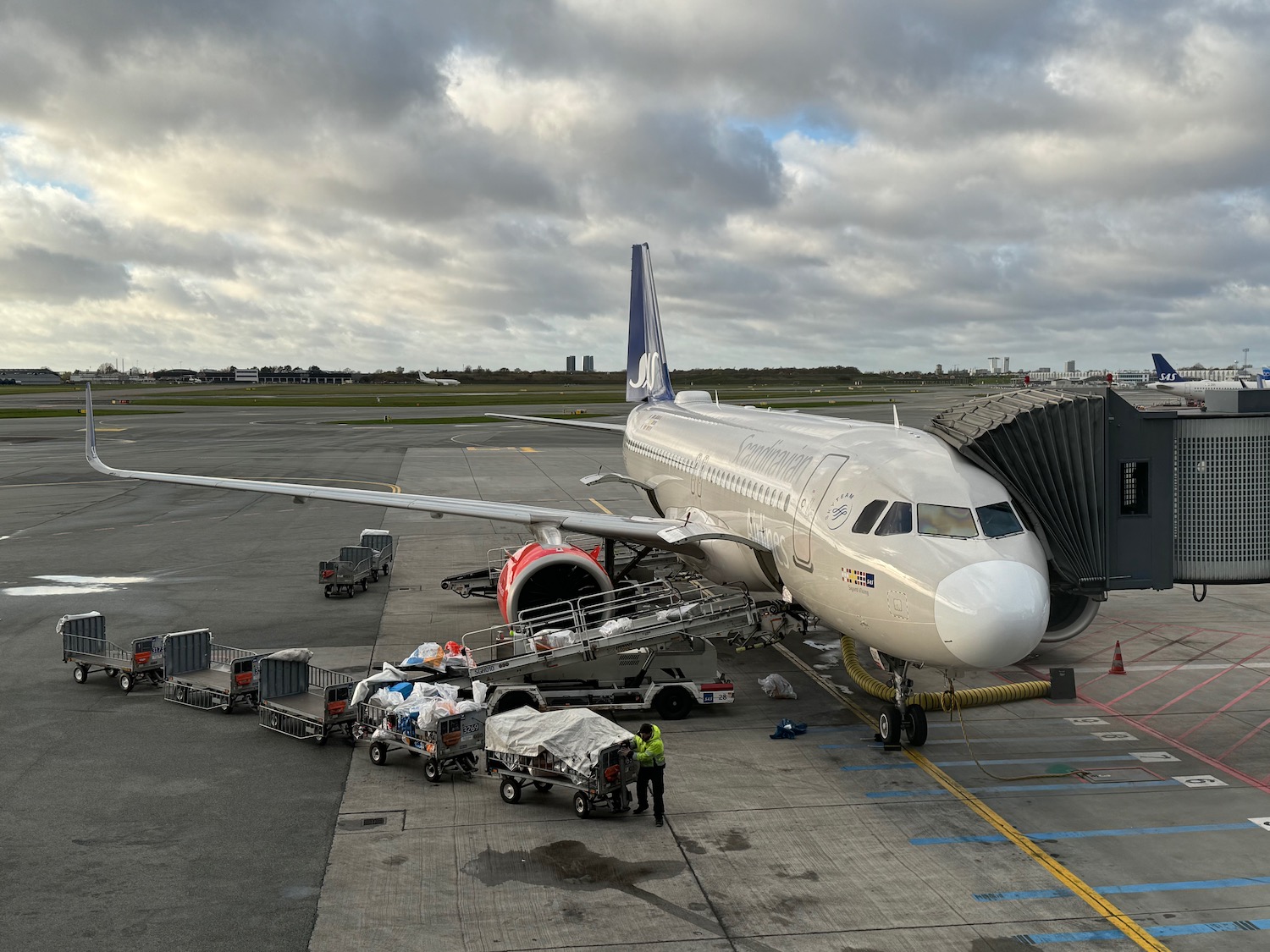 an airplane on the tarmac