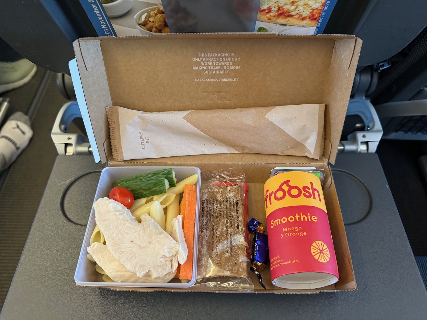 a box with food in it