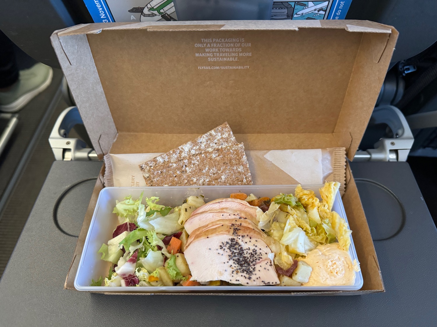 a box of food on a table