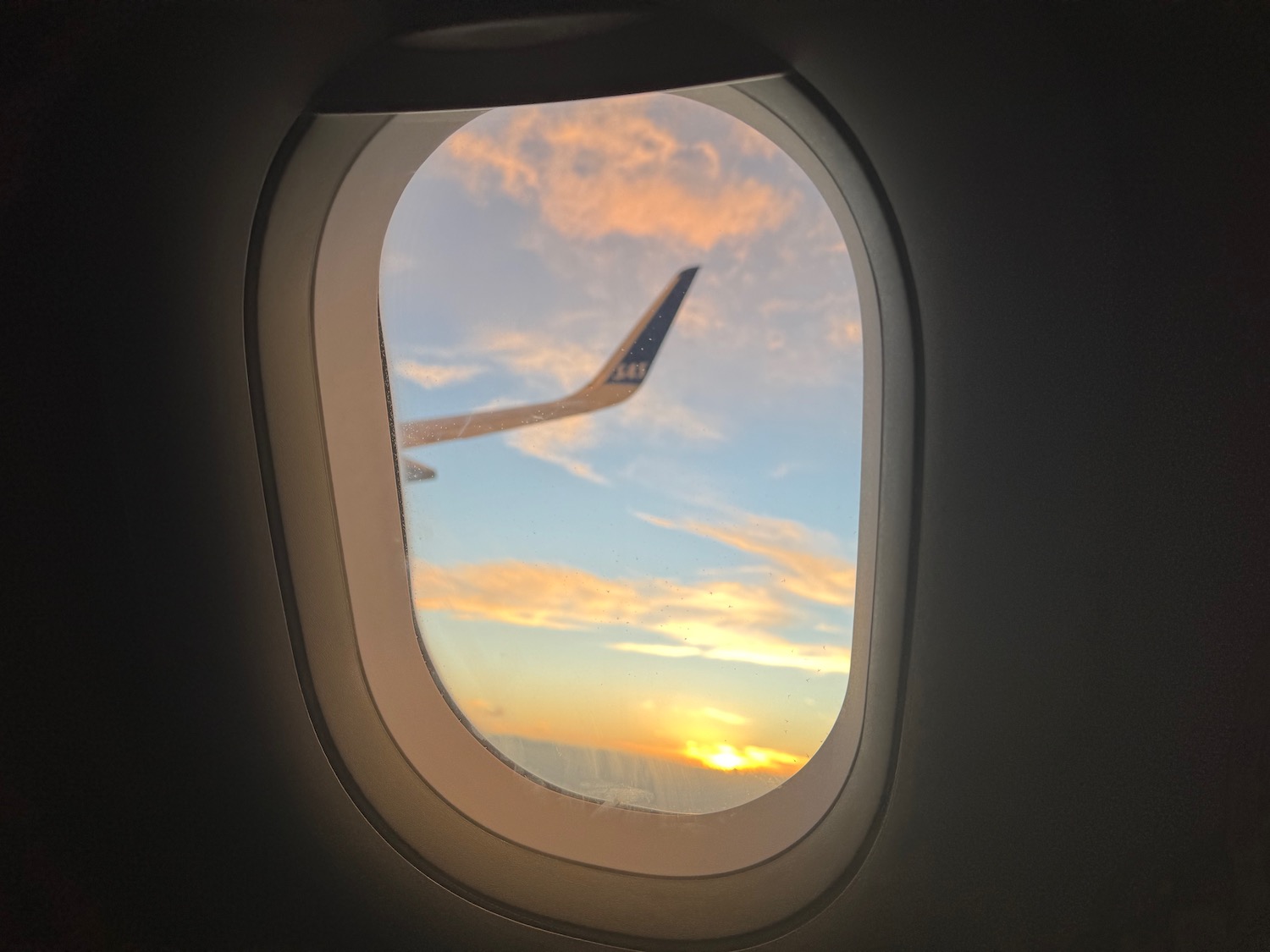 a window of an airplane