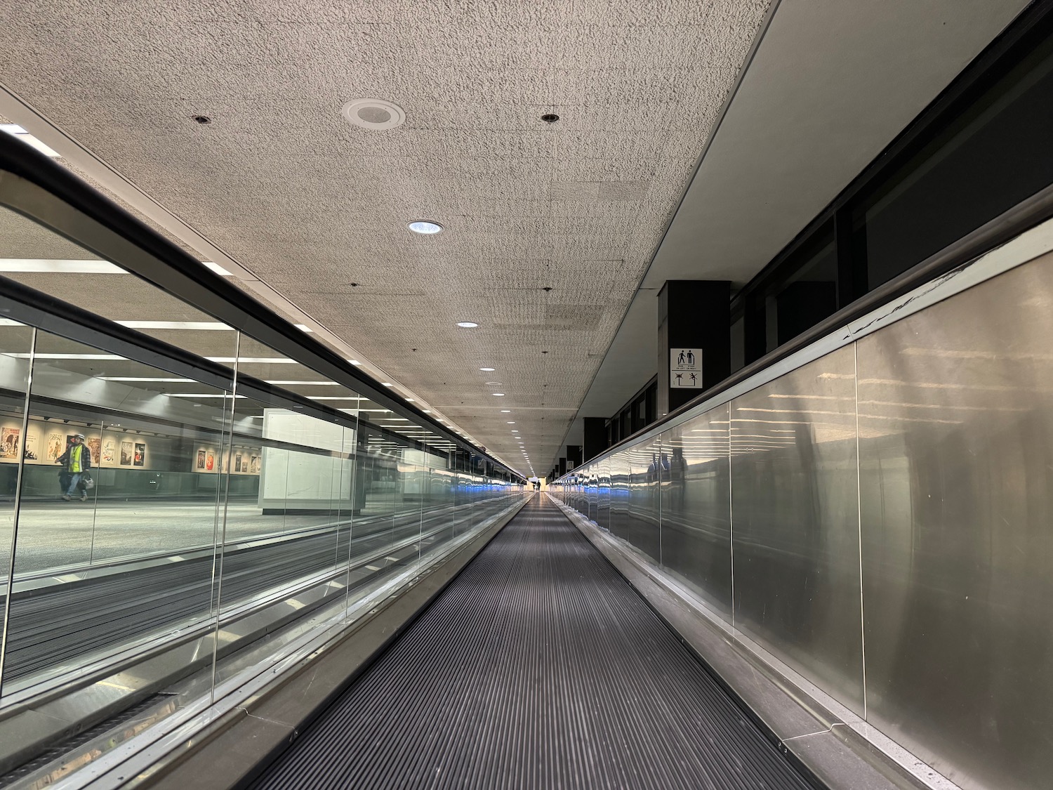 a walkway inside a building