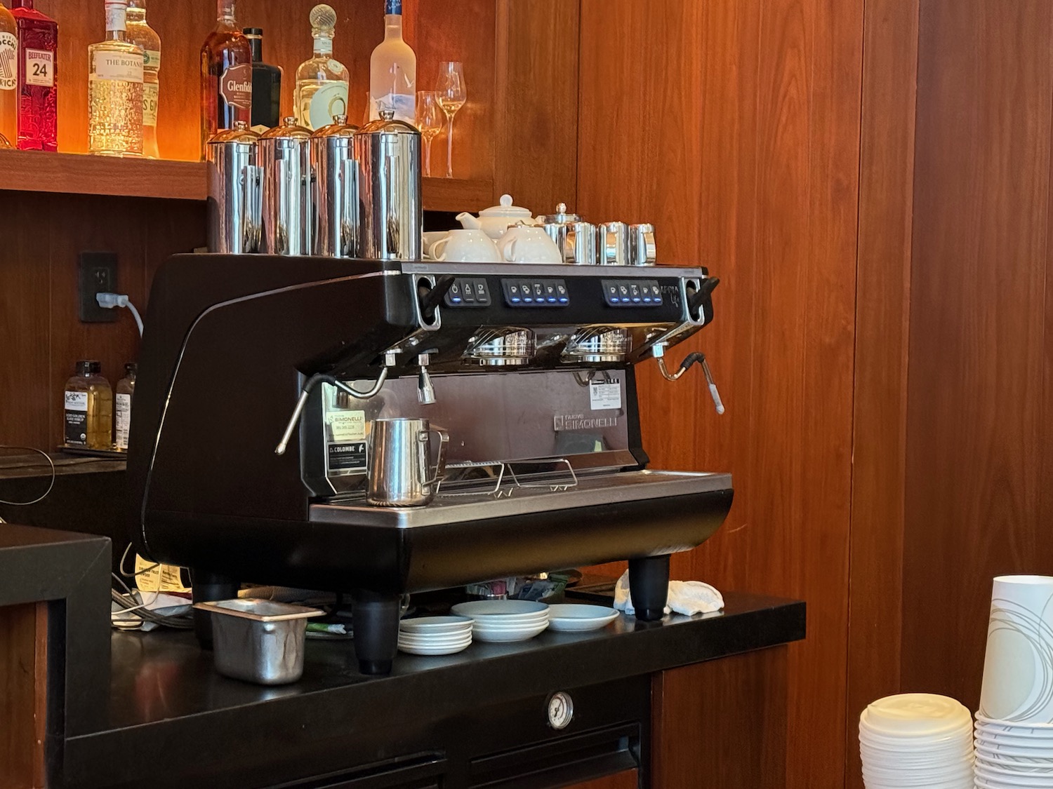 a coffee machine on a counter